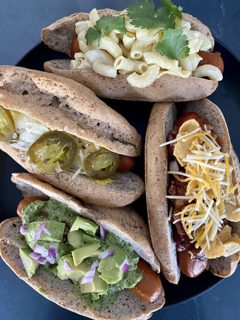 Gluten-Free Vegan Hot Dog Buns